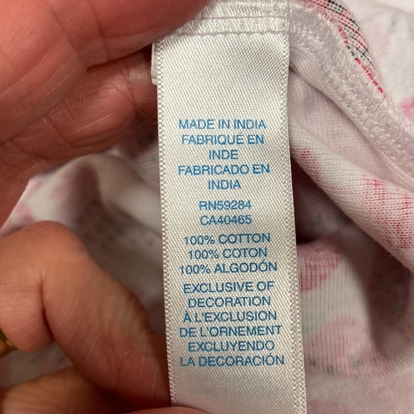 TCP strawberry I love daddy shortall pajama one piece zip cotton 2t - Picture 7 of 7